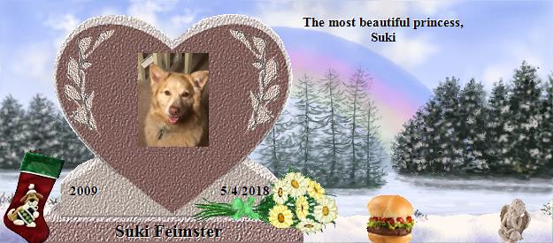 Suki Feimster's Rainbow Bridge Pet Loss Memorial Residency Image