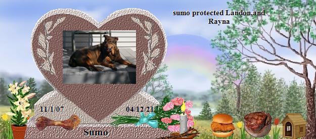 Sumo's Rainbow Bridge Pet Loss Memorial Residency Image