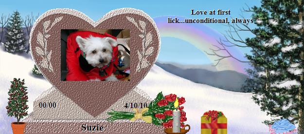 Suzie's Rainbow Bridge Pet Loss Memorial Residency Image