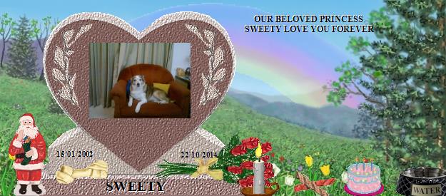 SWEETY's Rainbow Bridge Pet Loss Memorial Residency Image