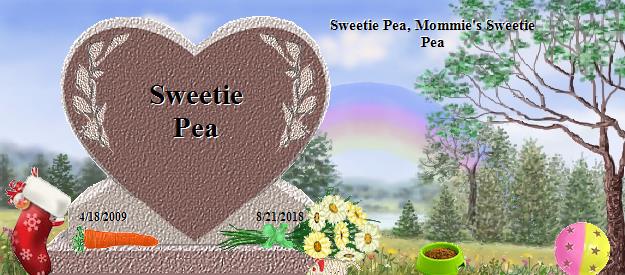 Sweetie Pea's Rainbow Bridge Pet Loss Memorial Residency Image