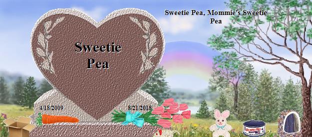 Sweetie Pea's Rainbow Bridge Pet Loss Memorial Residency Image