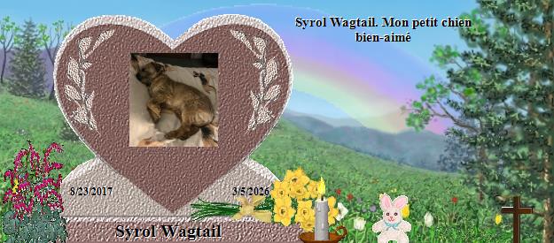 Syrol Wagtail's Rainbow Bridge Pet Loss Memorial Residency Image