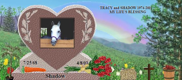 Shadow's Rainbow Bridge Pet Loss Memorial Residency Image