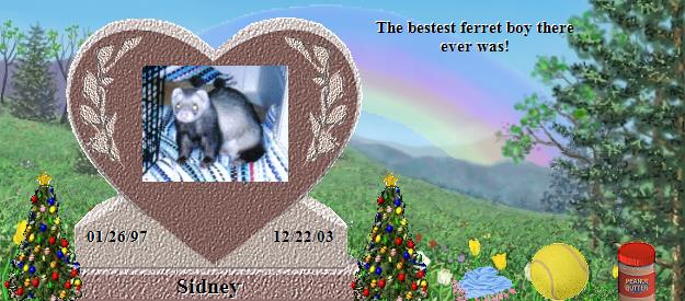 Sidney's Rainbow Bridge Pet Loss Memorial Residency Image