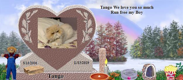 Tango's Rainbow Bridge Pet Loss Memorial Residency Image