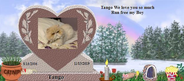 Tango's Rainbow Bridge Pet Loss Memorial Residency Image