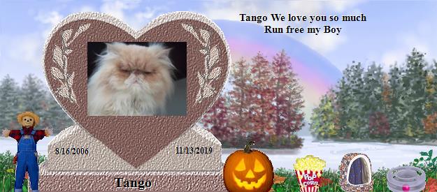 Tango's Rainbow Bridge Pet Loss Memorial Residency Image