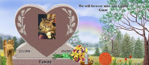 Tawny's Rainbow Bridge Pet Loss Memorial Residency Image