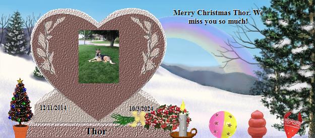 Thor's Rainbow Bridge Pet Loss Memorial Residency Image