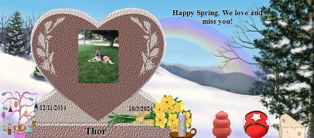 Thor's Rainbow Bridge Pet Loss Memorial Residency Image
