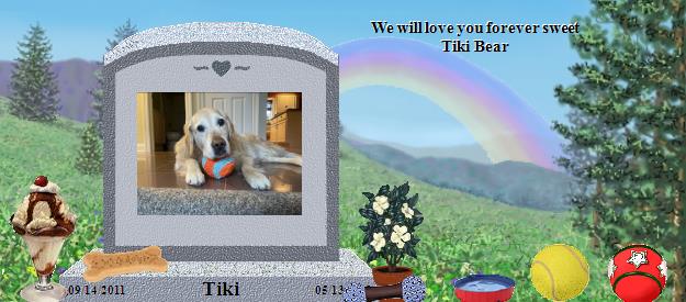 Tiki's Rainbow Bridge Pet Loss Memorial Residency Image