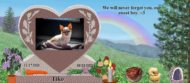 Tiko's Rainbow Bridge Pet Loss Memorial Residency Image