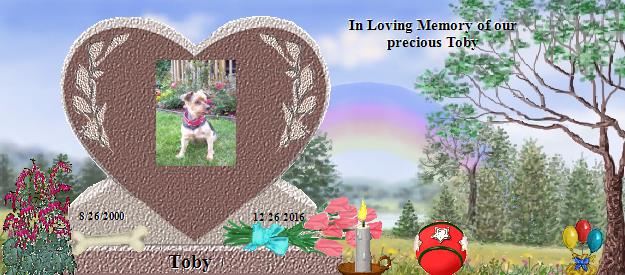 Toby's Rainbow Bridge Pet Loss Memorial Residency Image