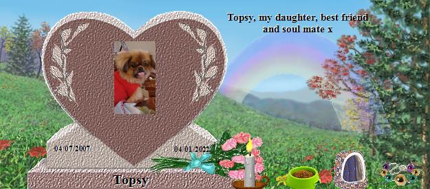 Topsy's Rainbow Bridge Pet Loss Memorial Residency Image