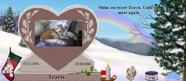 Travis's Rainbow Bridge Pet Loss Memorial Residency Image
