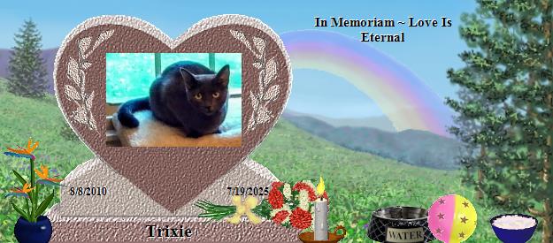 Trixie's Rainbow Bridge Pet Loss Memorial Residency Image