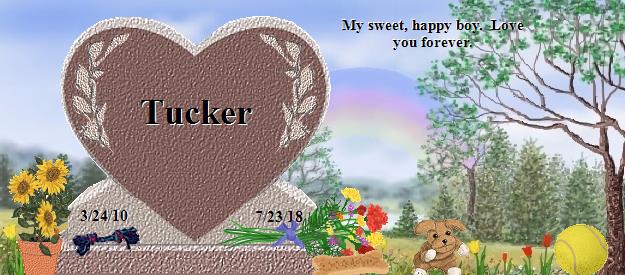 Tucker's Rainbow Bridge Pet Loss Memorial Residency Image
