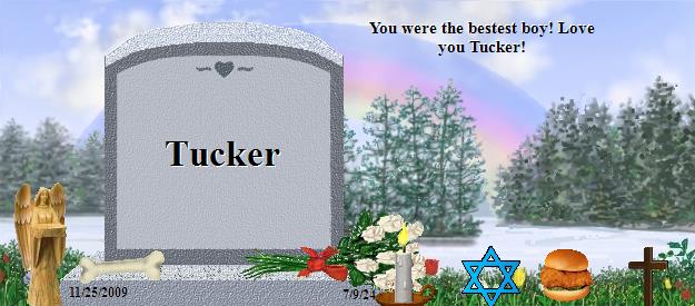 Tucker's Rainbow Bridge Pet Loss Memorial Residency Image