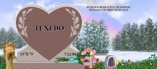 TUXEDO's Rainbow Bridge Pet Loss Memorial Residency Image