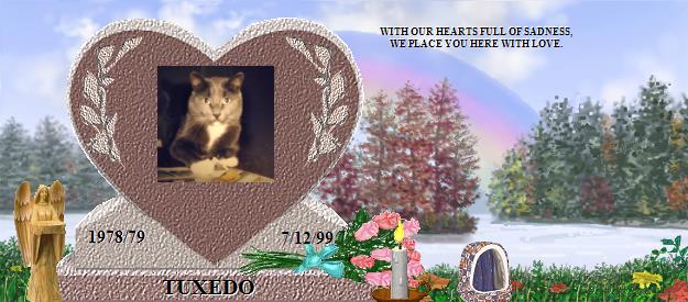 TUXEDO's Rainbow Bridge Pet Loss Memorial Residency Image