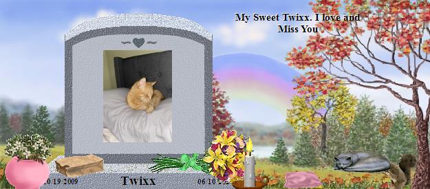 Twixx's Rainbow Bridge Pet Loss Memorial Residency Image