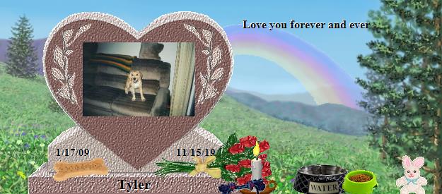 Tyler's Rainbow Bridge Pet Loss Memorial Residency Image