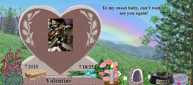 Valentine's Rainbow Bridge Pet Loss Memorial Residency Image