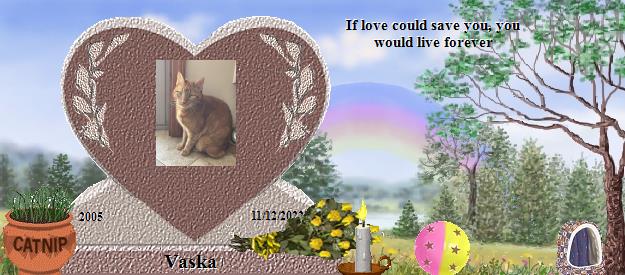 Vaska's Rainbow Bridge Pet Loss Memorial Residency Image
