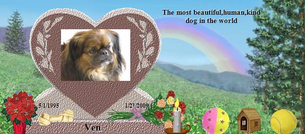 Ven's Rainbow Bridge Pet Loss Memorial Residency Image