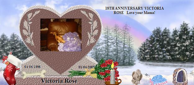 Victoria Rose's Rainbow Bridge Pet Loss Memorial Residency Image
