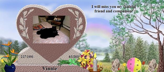 Vinnie's Rainbow Bridge Pet Loss Memorial Residency Image