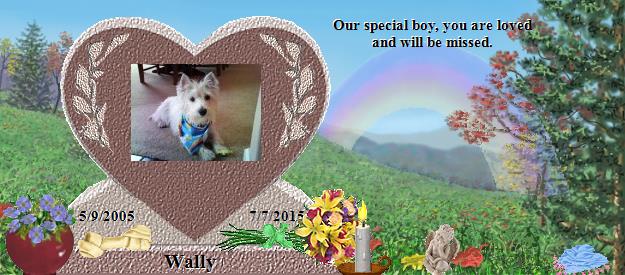 Wally's Rainbow Bridge Pet Loss Memorial Residency Image