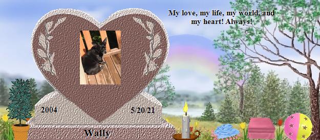 Wally's Rainbow Bridge Pet Loss Memorial Residency Image