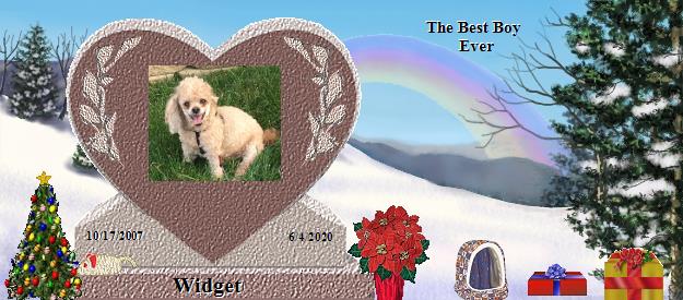 Widget's Rainbow Bridge Pet Loss Memorial Residency Image