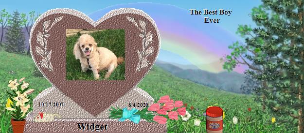 Widget's Rainbow Bridge Pet Loss Memorial Residency Image