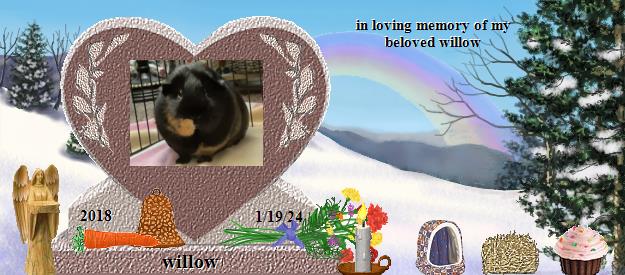 willow's Rainbow Bridge Pet Loss Memorial Residency Image