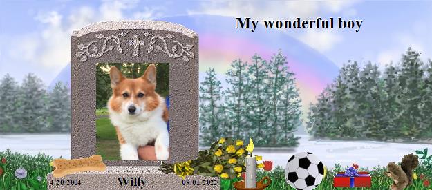 Willy's Rainbow Bridge Pet Loss Memorial Residency Image