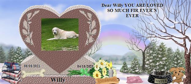 Willy's Rainbow Bridge Pet Loss Memorial Residency Image