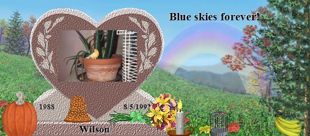 Wilson's Rainbow Bridge Pet Loss Memorial Residency Image