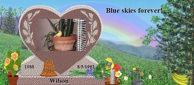 Wilson's Rainbow Bridge Pet Loss Memorial Residency Image