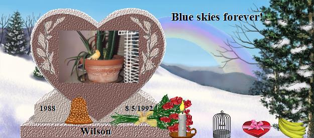 Wilson's Rainbow Bridge Pet Loss Memorial Residency Image