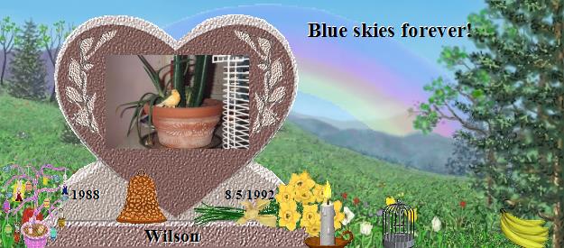 Wilson's Rainbow Bridge Pet Loss Memorial Residency Image