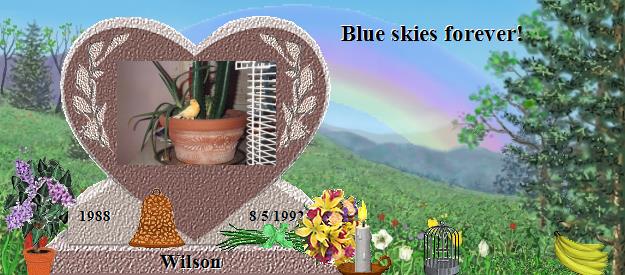 Wilson's Rainbow Bridge Pet Loss Memorial Residency Image