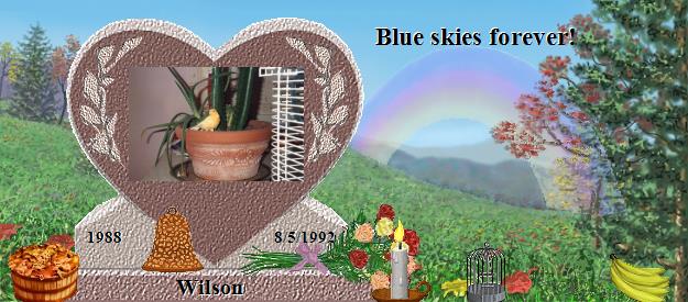 Wilson's Rainbow Bridge Pet Loss Memorial Residency Image