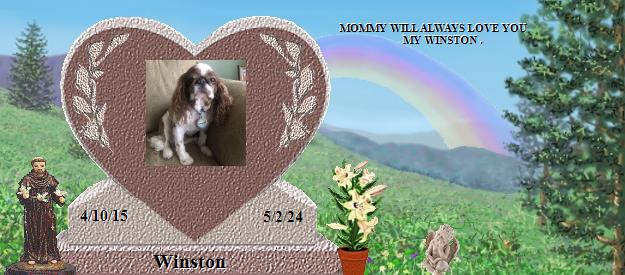 Winston's Rainbow Bridge Pet Loss Memorial Residency Image