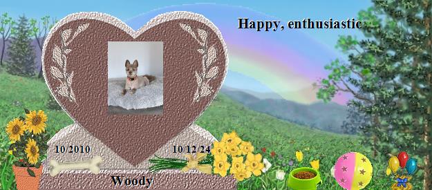 Woody's Rainbow Bridge Pet Loss Memorial Residency Image