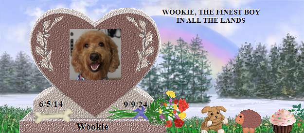 Wookie's Rainbow Bridge Pet Loss Memorial Residency Image