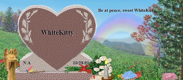 WhiteKitty's Rainbow Bridge Pet Loss Memorial Residency Image