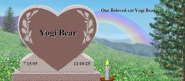 Yogi Bear's Rainbow Bridge Pet Loss Memorial Residency Image